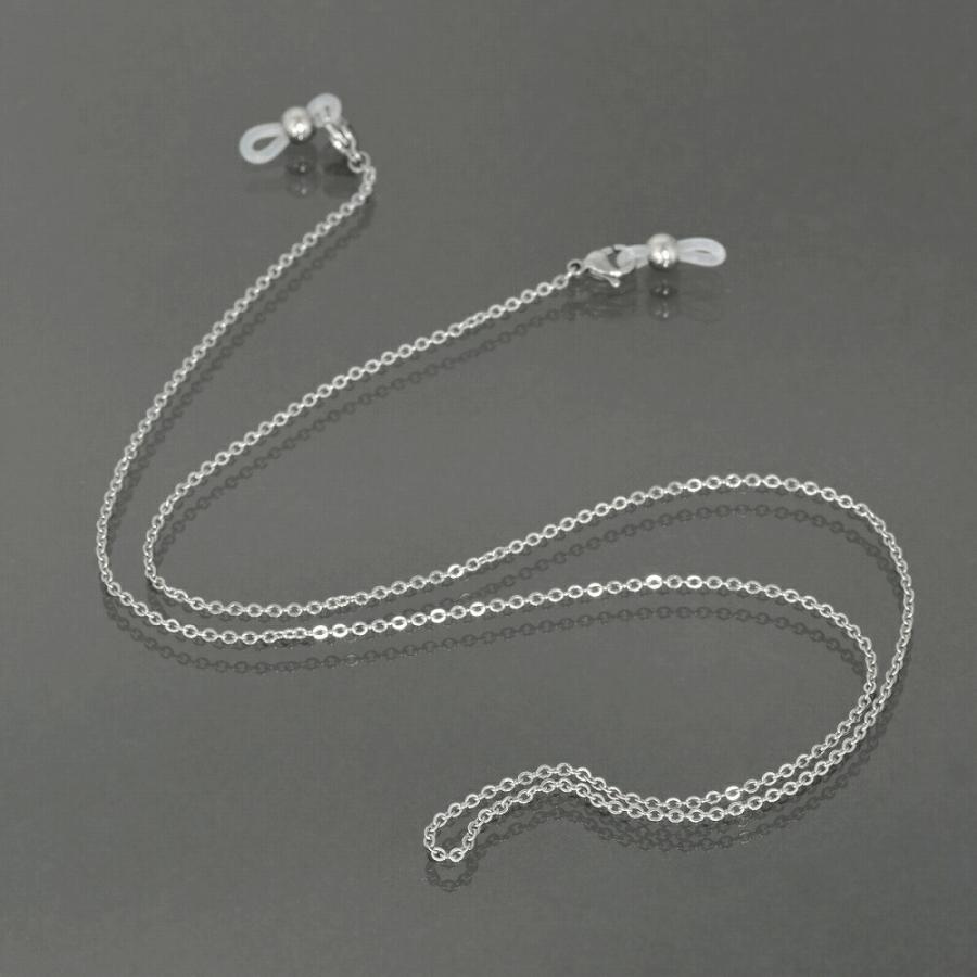 メガネチェーン サージカルステンレス 316L フラット小豆チェーン