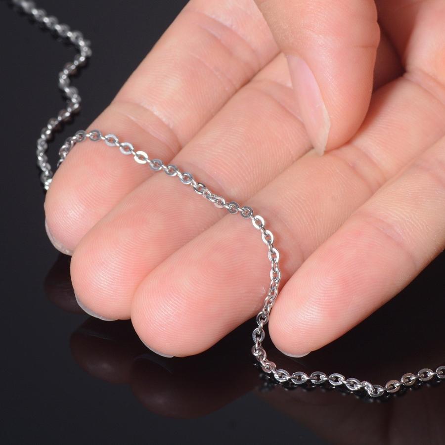 メガネチェーン サージカルステンレス 316L フラット小豆チェーン