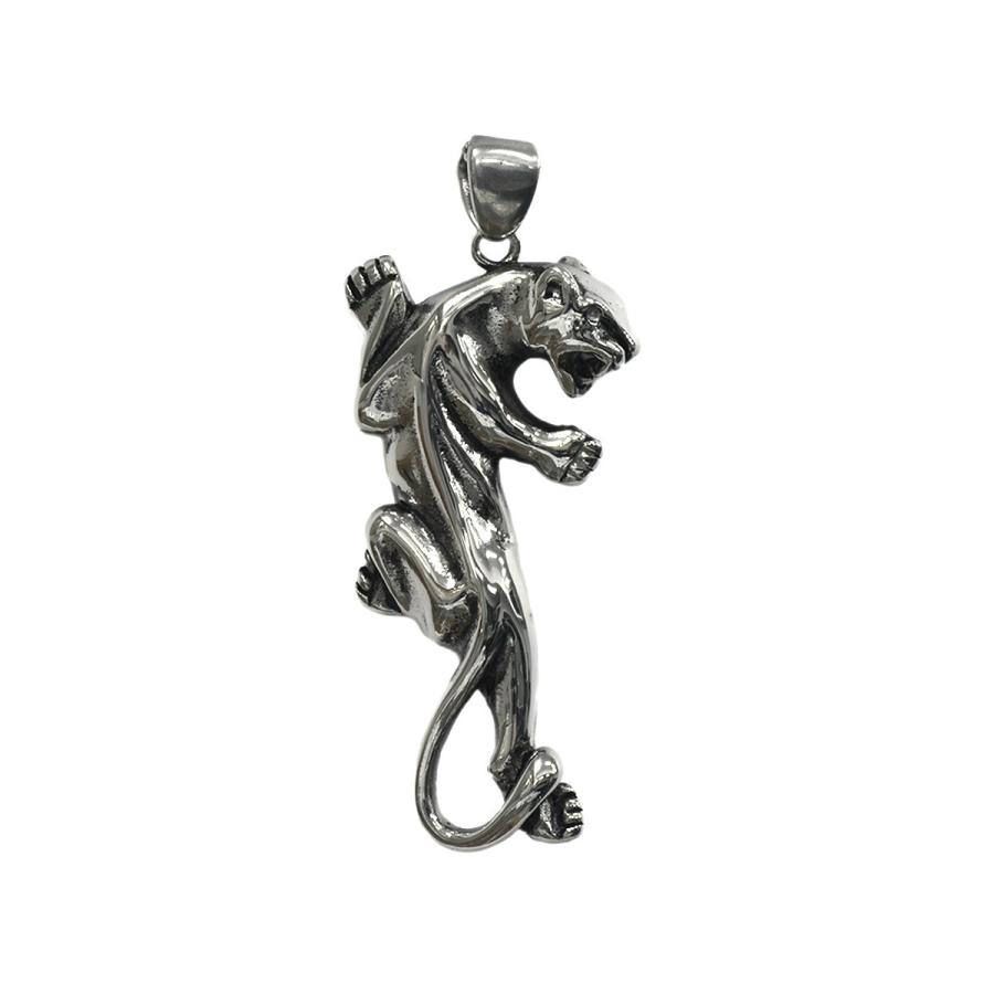 ペンダントトップ サージカルステンレス 躍動感のあるジャガーモチーフ