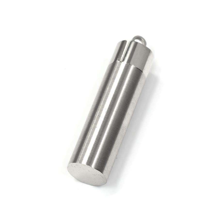 ペンダントトップ サージカルステンレス シンプルな筒型のネジ式