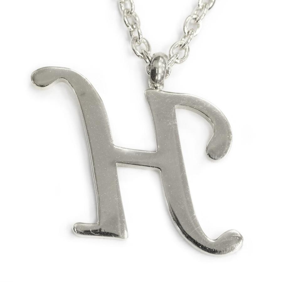 ペンダントトップ サージカルステンレス H イニシャルのペンダント