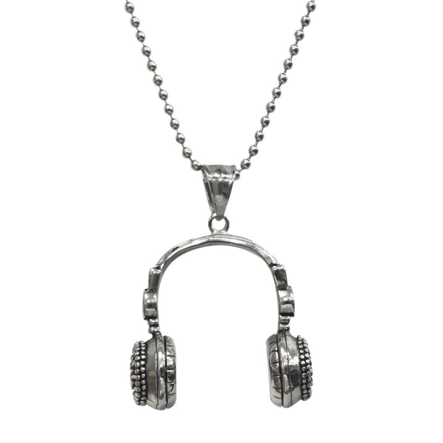 ペンダントトップ サージカルステンレス ヘッドフォンモチーフの