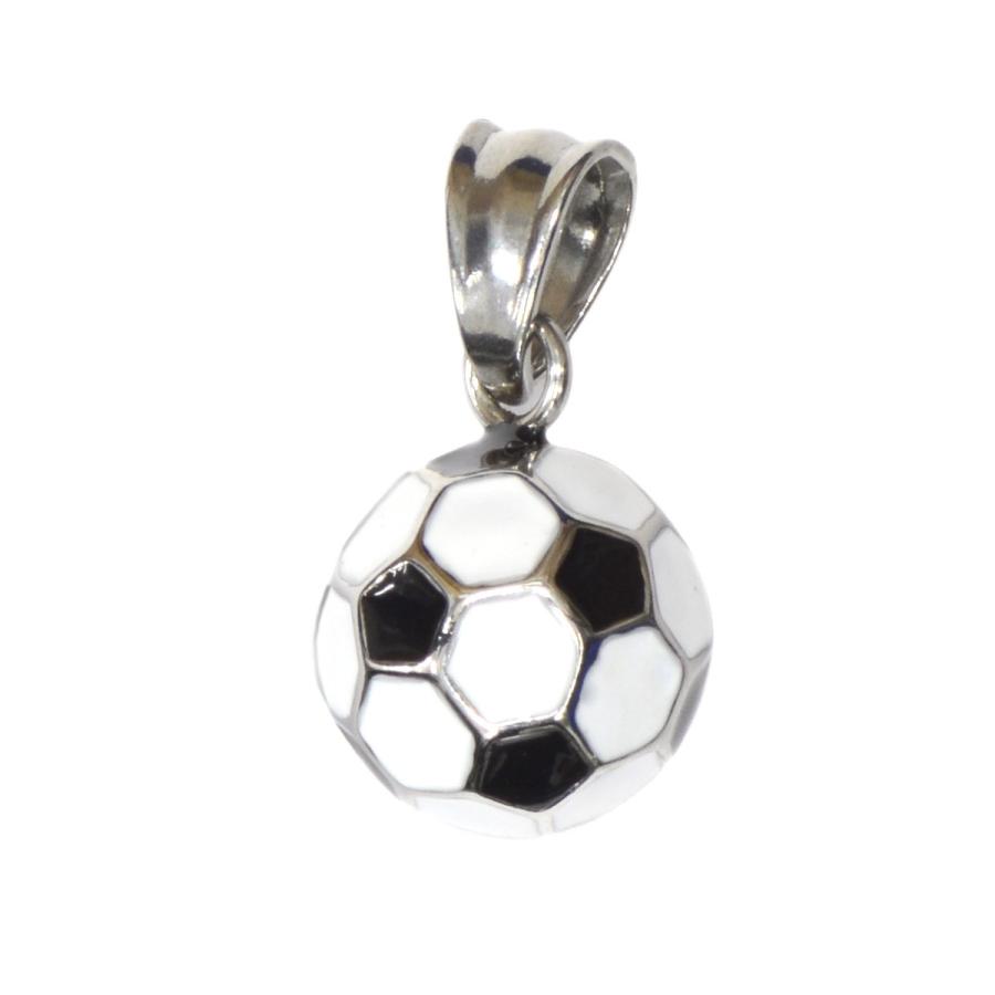 ペンダントトップ サージカルステンレス カラフルなサッカーボール 