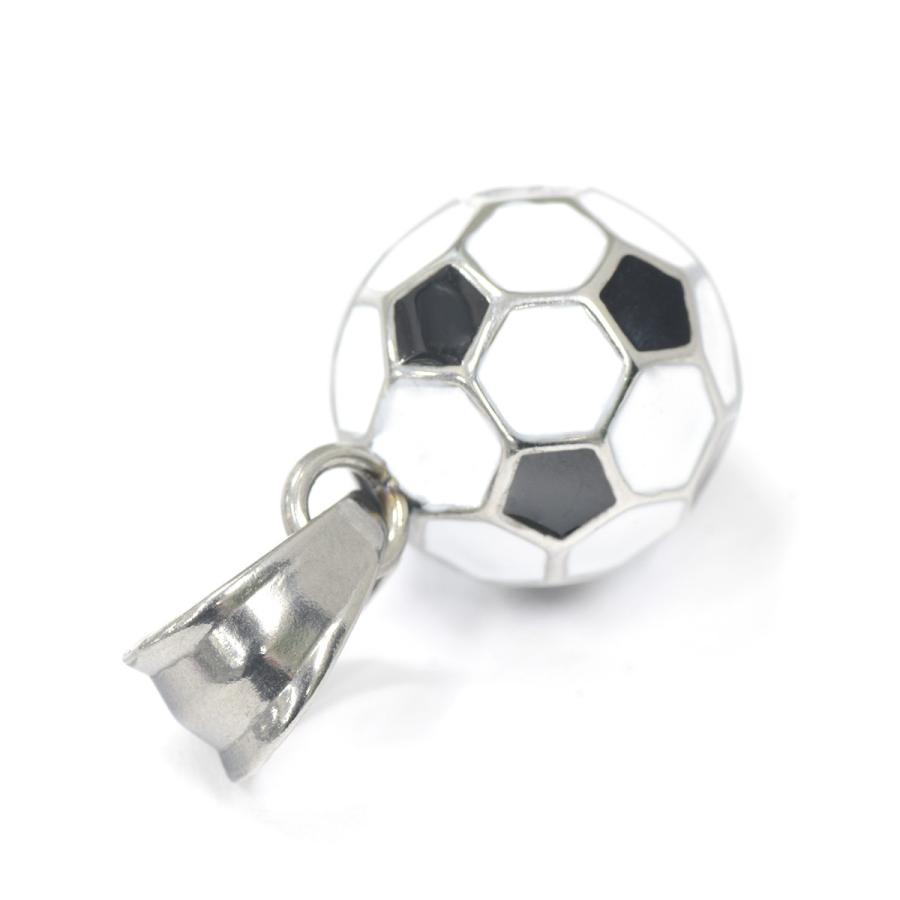 ペンダントトップ サージカルステンレス カラフルなサッカーボール 