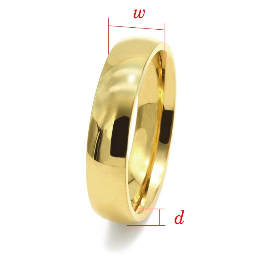 指輪 サージカルステンレス シンプルな甲丸リング 幅5.0mm 金色 ゴールド|レディース メンズ :strg-0016gdw5:ジュエリーネックレス RUBBY 通販 指輪 サージカルステンレス シンプルな甲丸リング 幅5.0mm 銀色 シルバー|医療用ステンレス アクセサリー レディース メンズ