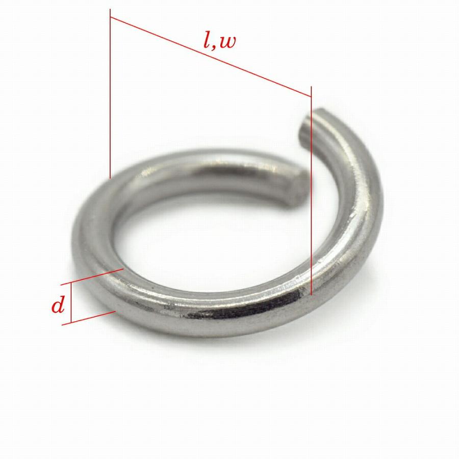 【10個セット】 丸カン サージカルステンレス 丸環 線径0.8mm 直径5.5mm マルカン｜手芸用品 金具 飾り パーツ 部品 医療用 ...