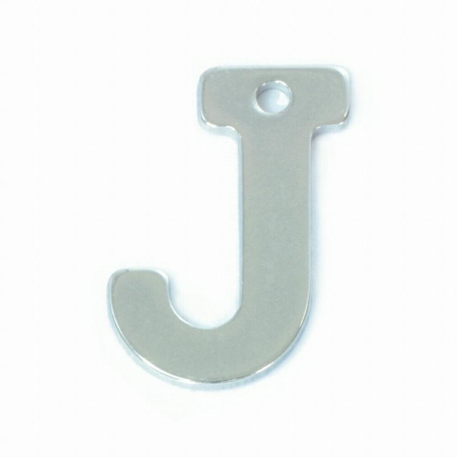 1個売り】 チャームパーツ サージカルステンレス J イニシャルプレート 