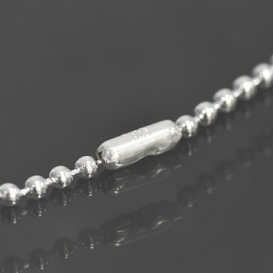 ネックレス チェーン シルバー925 ボールチェーン コネクタ 幅1.5mm 長