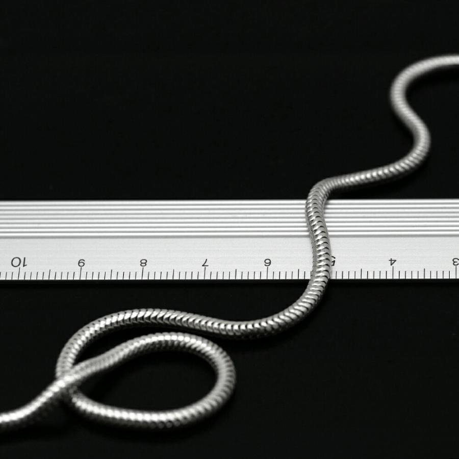ネックレス チェーン シルバー925 スネークチェーン 幅3.0mm 長さ60cm