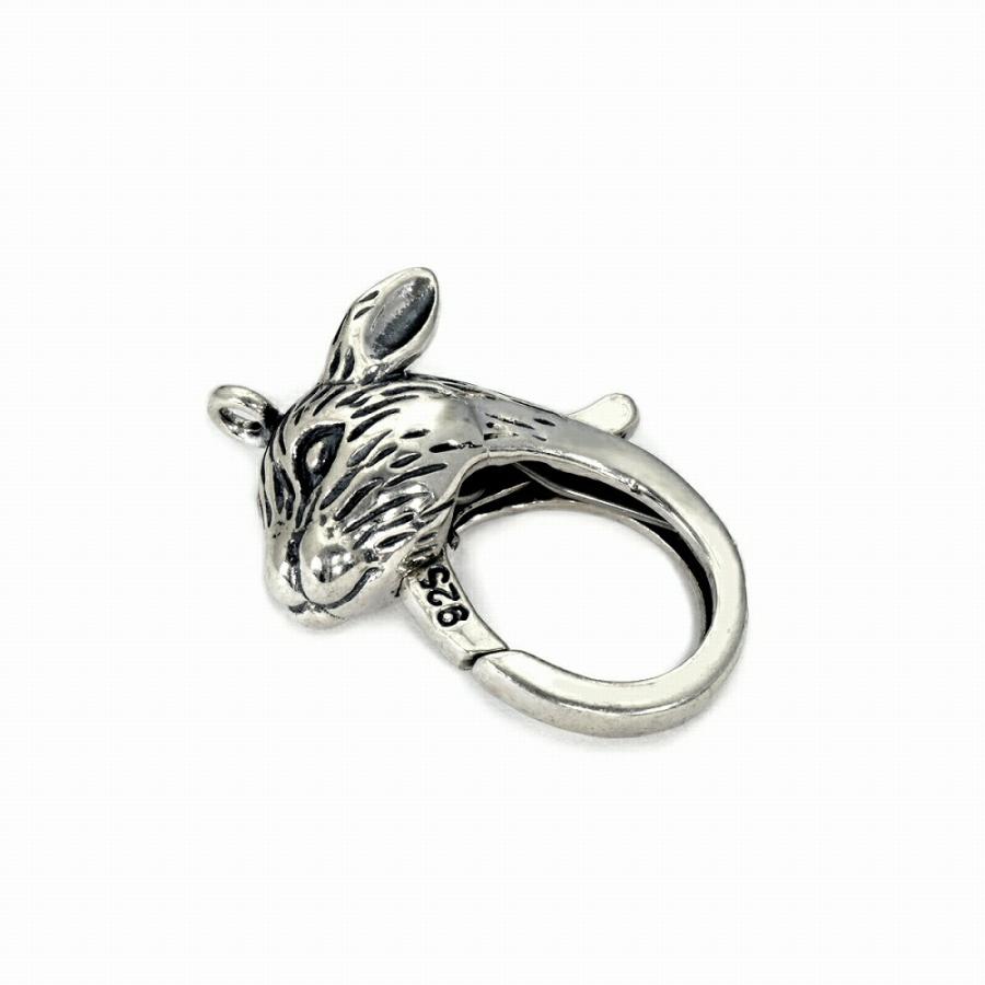 1個売り】 留め具 シルバー925 動物型の留め具シリーズ ウサギのフック