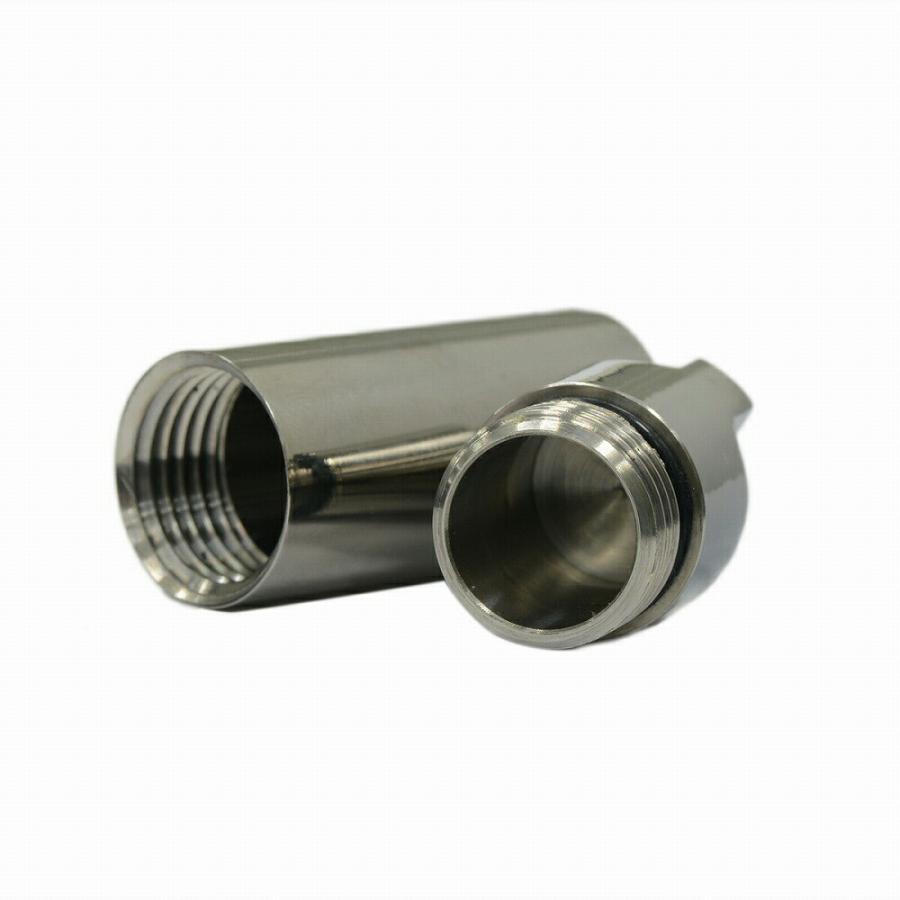 ペンダントトップ チタン シンプルな筒型のネジ式ロケットペンダント 直径15.0mm 高さ50.0mm チェーン付属 ピルケース｜アクセサリー