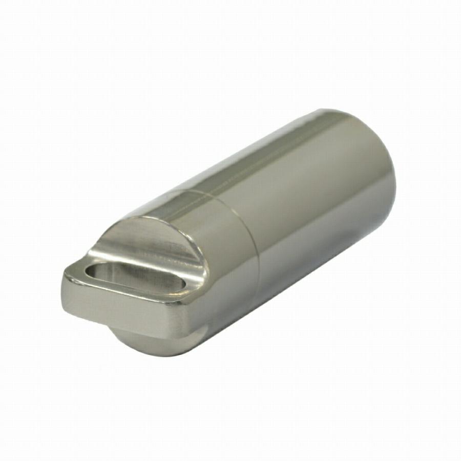 ペンダントトップ チタン シンプルな筒型のネジ式ロケットペンダント 直径15.0mm 高さ50.0mm チェーン付属 ピルケース｜アクセサリー
