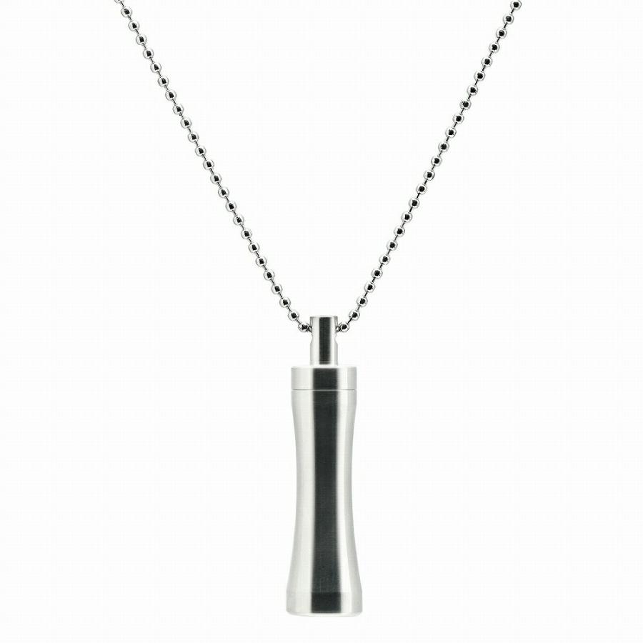 ペンダントトップ チタン 軽量でストレスフリー くびれデザイン筒型の