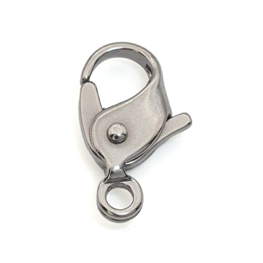 1個売り】 留め具 純チタン フック 縦12.5mm カニカン カニ環 クラスプ