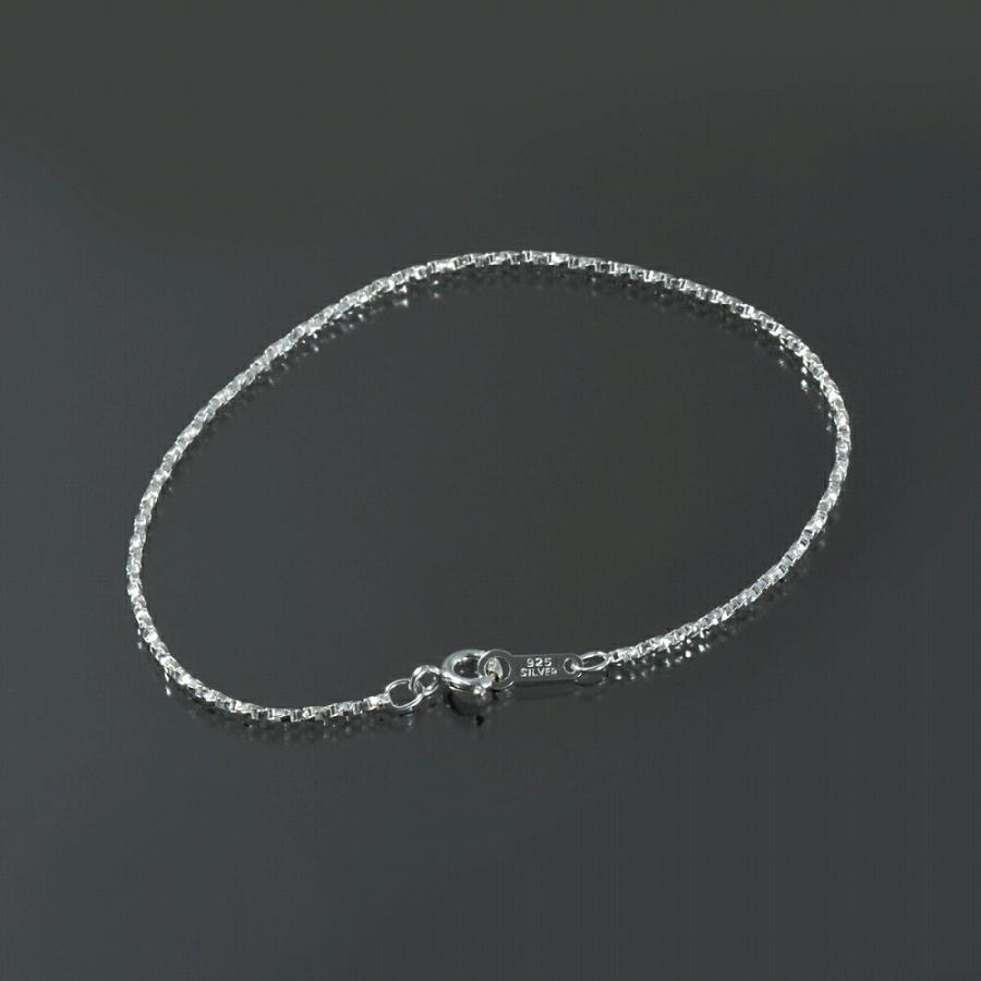 ブレスレット チェーン シルバー925 ツイストベネチアンチェーン 幅