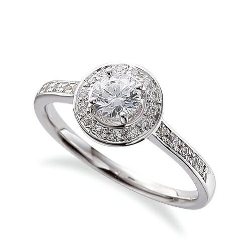 k18 白い石付き指輪 K18/Pt「中石0.2ct レイド」エンゲージリング｜【オレフィーチェ】Orefice