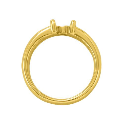指輪 18金 イエローゴールド 天然石 一粒リング 主石の直径約4.4mm ソリティア レール留め_2