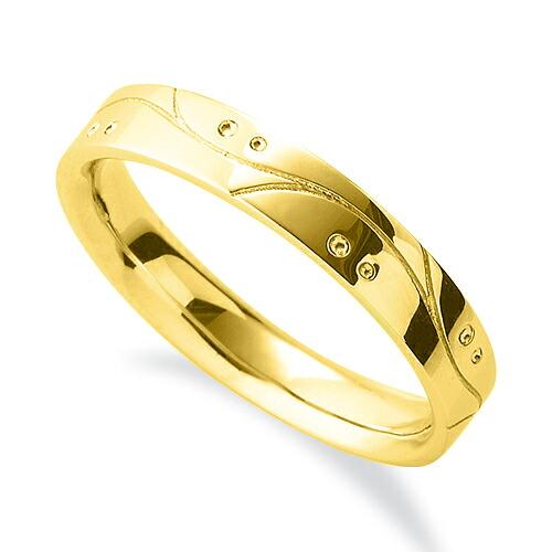 正規激安 指輪 18金 イエローゴールド ウェーブラインと丸い模様が刻まれたデザインリング 幅3 8mm K18yg 18k 貴金属 ジュエリー レディース メンズ 人気特価激安 E Ita Org