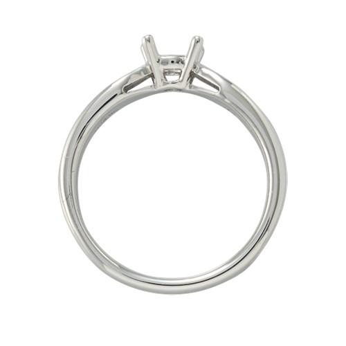 指輪 PT900 プラチナ 天然石 スリーラインの一粒リング 主石の直径約5.2mm ソリティア しぼり腕 四本爪留め