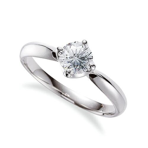 指輪 PT900 プラチナ 天然石 一粒リング 主石の直径約4.4mm ソリティア しぼり腕 四本爪留め