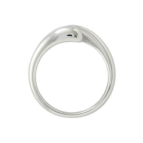 指輪 PT900 プラチナ 天然石 一粒リング 主石の直径約5.2mm ソリティア 抱き合わせ腕 レール留めの画像