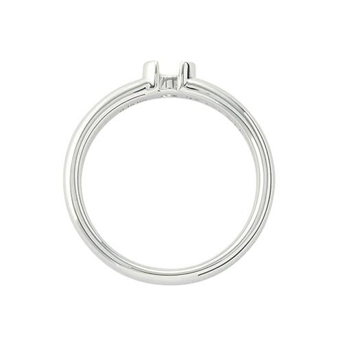 指輪 PT900 プラチナ 天然石 一粒リング 主石の直径約3.8mm ソリティア レール留めの画像