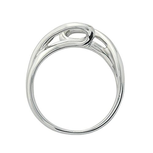 指輪 PT900 プラチナ 天然石 腕のラインがスタイリッシュな一粒リング 主石の直径約3.8mm ソリティア 割り腕 レール留めの画像