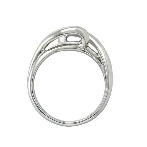 指輪 PT900 プラチナ 天然石 腕のラインがスタイリッシュな一粒リング 主石の直径約4.4mm ソリティア 割り腕 レール留め_2