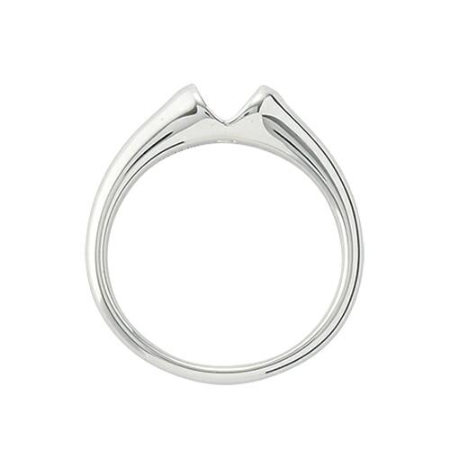 指輪 PT900 プラチナ 天然石 一粒リング 主石の直径約5.2mm ソリティア レール留めの画像