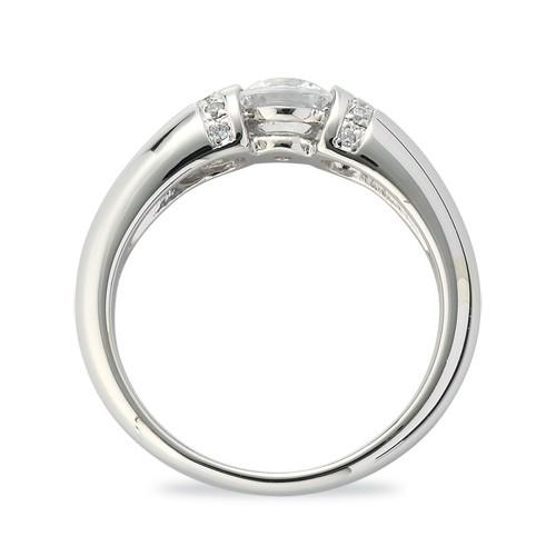 【新入荷】 指輪 PT900 プラチナ 天然石 サイドストーンリング 主石の直径約5.2mm レール留め 【GMS1429797600】(51566円)