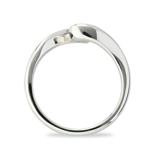 指輪 PT900 プラチナ 天然石 サイドストーンリング 主石の直径約4.4mm 抱き合わせ腕 レール留めの画像