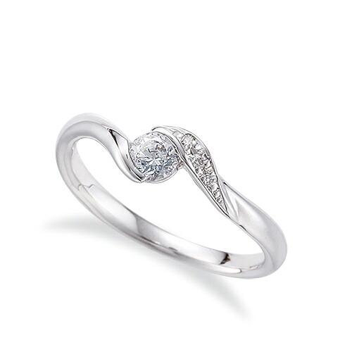 指輪 PT900 プラチナ 天然石 サイドストーンリング 主石の直径約3.8mm  