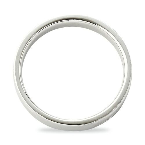 指輪 PT900 プラチナ シンプルで上品なミル打ちリング 幅3.8mmの画像