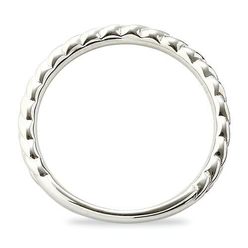 指輪 PT900 プラチナ 編み込み模様のデザインリング 幅2.0mm 