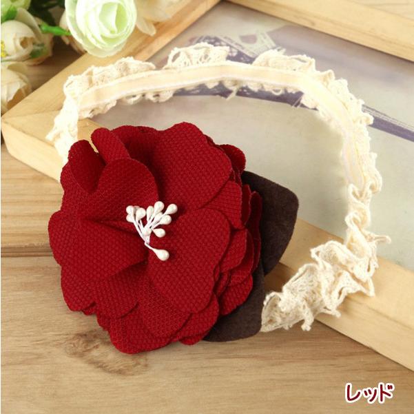ゆ送料無料】ベビー フラワー ヘアーバンド ヘアバンド カチューシャ
