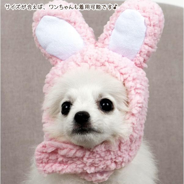 メ送料無料】【在庫処分特価】猫ちゃん☆うさ耳コスプレ帽子 犬用 猫用