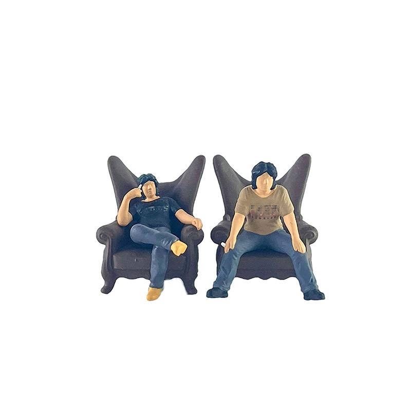 大人気！風景人物フィギュア 1:64スケール 兄貴 椅子 4個セット DIY