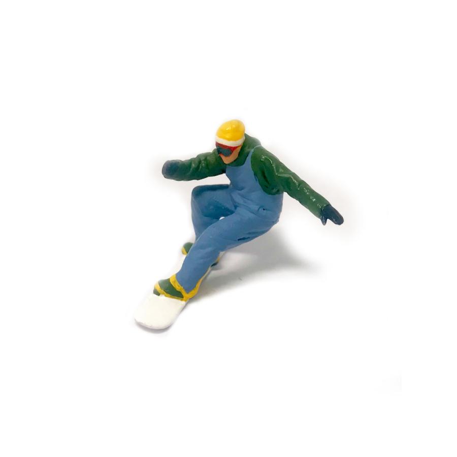 大人気！ミニピープルモデル スノーボーダー スキー 3pcs セット 1/64
