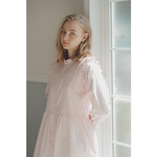 50 Off ナルエー ワンピース 長袖 無地 綿100 カットドビー レース ナイティ ネグリジェ ピンク ルームウェア 驚きの値段 Studiostodulky Cz