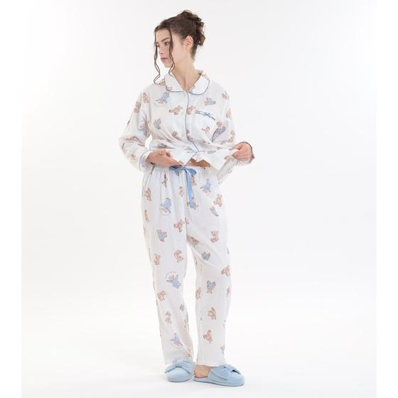 Narue（ナルエー） パジャマ ダブルガーゼ 綿100％ コットン100％ ベア