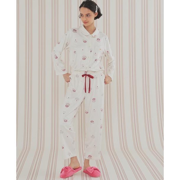 Narue（ナルエー） パジャマ ルームウェア 秋冬 スイーツ柄 ケーキ