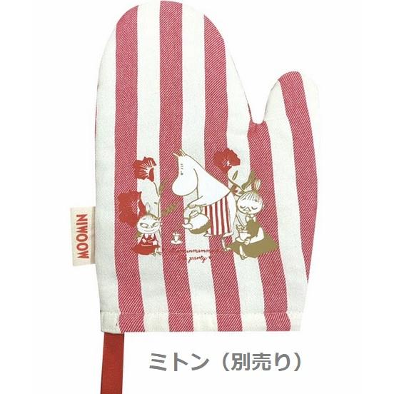 MOOMIN（ムーミン） エプロン mama`s Tea party ピンクストライプ