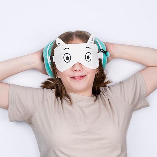 MOOMIN（ムーミン） トラベルピロー&アイマスク 旅行用 枕 アイマスク