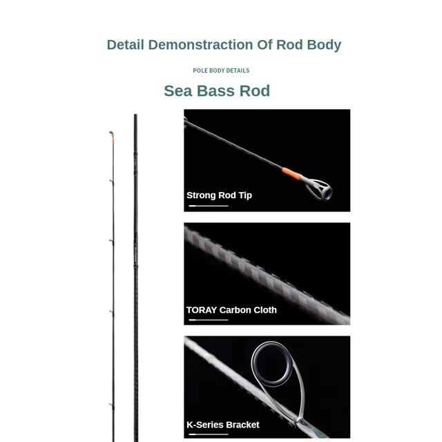 差別発言 Purellubina-スピニングフィッシングロッド，カーボンアタッチメント，長距離，いくつかのアクセサリ