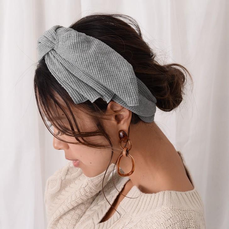 ヘアターバン レディース ワッフル リボン 幅広 太め ヘアアレンジ ヘアバンド カチューシャ 小物 雑貨 ヘアアクセ ビッグリボン Ach セレクトショップ Real Style 通販 Yahoo ショッピング