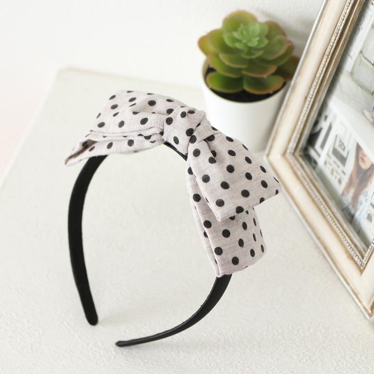 カチューシャ リボン ドット柄 ヘアバンド ヘアアクセサリー ヘアアレンジ りぼん 水玉 髪留め かわいい おしゃれ 大人 韓国 小物 コットン Ach セレクトショップ Real Style 通販 Yahoo ショッピング