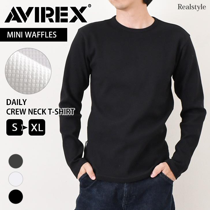 【未使用に近い】AVIREX Tシャツ　2XL AVIREX（アヴィレックス） AVIREX Tシャツ メンズ 長袖 抗菌 防臭 無地