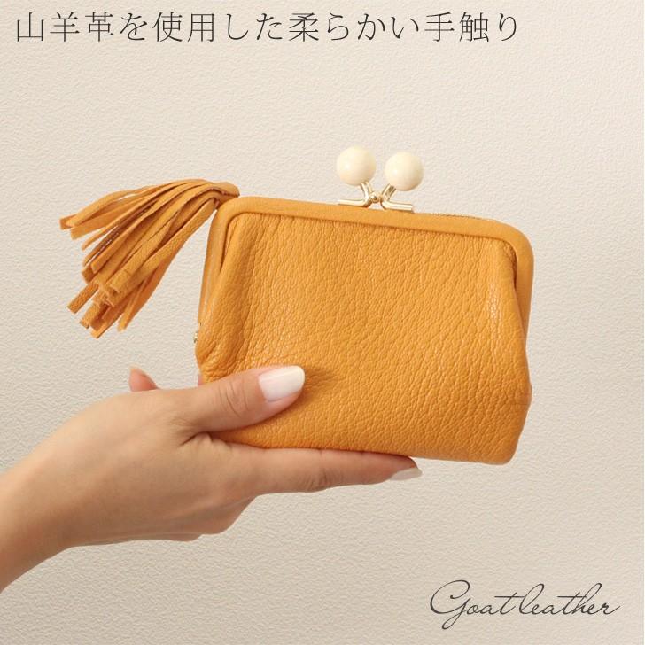 GINGER掲載商品】【GINGER掲載商品】ペルケ Perche 財布 二つ折り がま口 レディース 本革 ブランド 山羊革 ゴートスキン レザー  ミニ財布 ウォレット 小銭入れ コンパクト 財布、帽子、ファッション小物