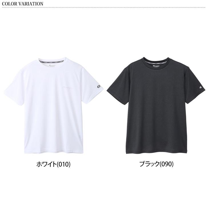 チャンピオン Champion Tシャツ メンズ 半袖 ショートスリーブ 吸汗速乾 トップス ブランド スポーツ シンプル UVカット 黒 白｜ruckruck｜04