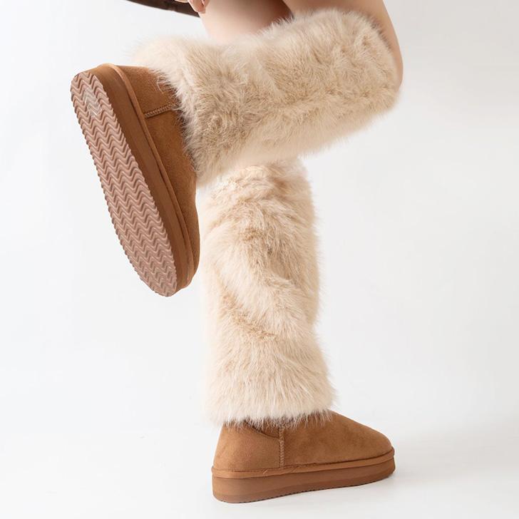 REAL STYLE レッグウォーマー カバー 毛皮 ギャル ファー Y2K コーデ